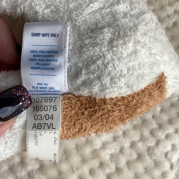 Old Navy 2004 Brown and White Stuffed Animal Dog Plush Puppy - Picture 7 of 10